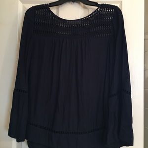 Loft summer navy tunic. Like new